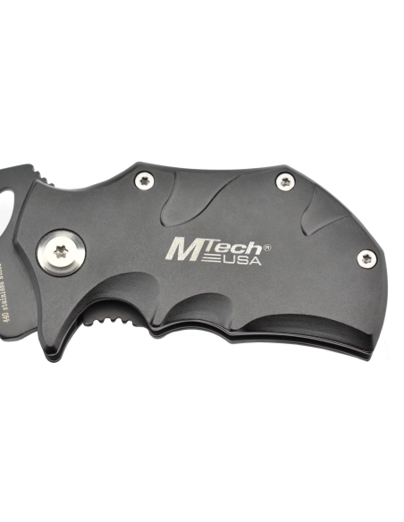 MTech MT-365BK - Couteau de poche Noir en acier 440
