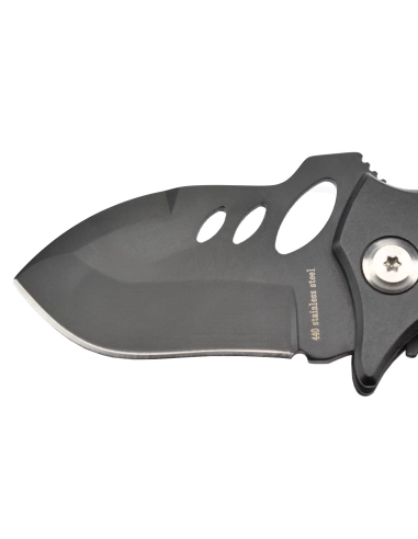 MTech MT-365BK - Couteau de poche Noir en acier 440