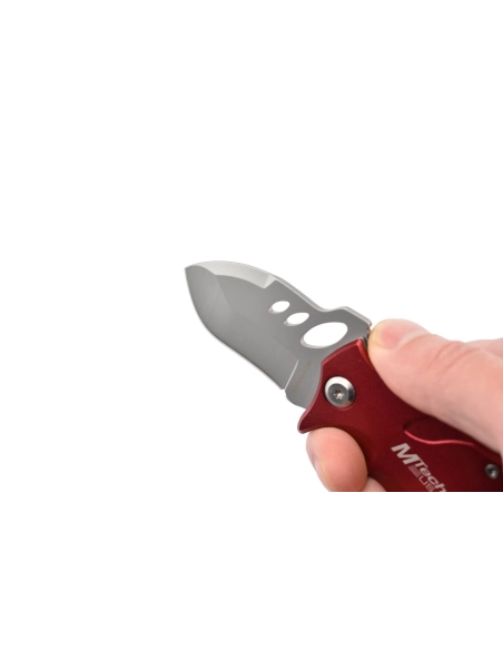 MTech MT-365RD - Couteau de poche Rouge en acier 440
