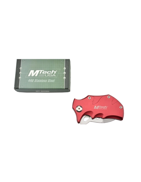 MTech MT-365RD - Couteau de poche Rouge en acier 440