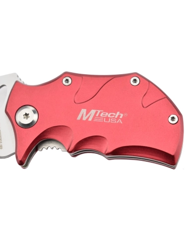 MTech MT-365RD - Couteau de poche Rouge en acier 440