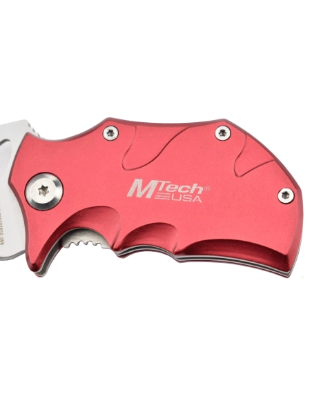 MTech MT-365RD - Couteau de poche Rouge en acier 440