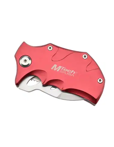 MTech MT-365RD - Couteau de poche Rouge en acier 440