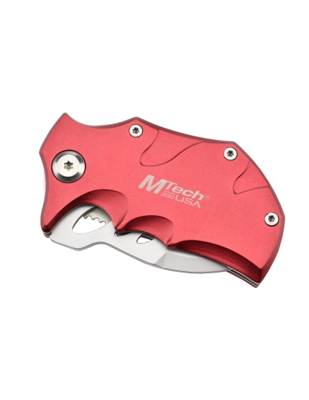 MTech MT-365RD - Couteau de poche Rouge en acier 440