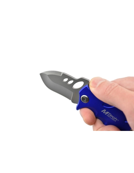 MTech MT-365BL - Couteau de poche Bleu en acier 440