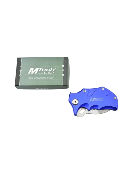 MTech MT-365BL - Couteau de poche Bleu en acier 440