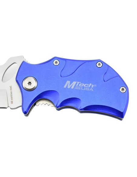 MTech MT-365BL - Couteau de poche Bleu en acier 440