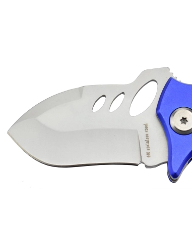 MTech MT-365BL - Couteau de poche Bleu en acier 440