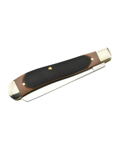 Schrade 94OT Old Timer Couteau de poche à deux lames Trapper Gunstock