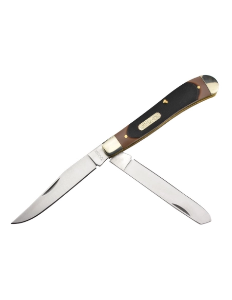 Schrade 94OT Old Timer Couteau de poche à deux lames Trapper Gunstock