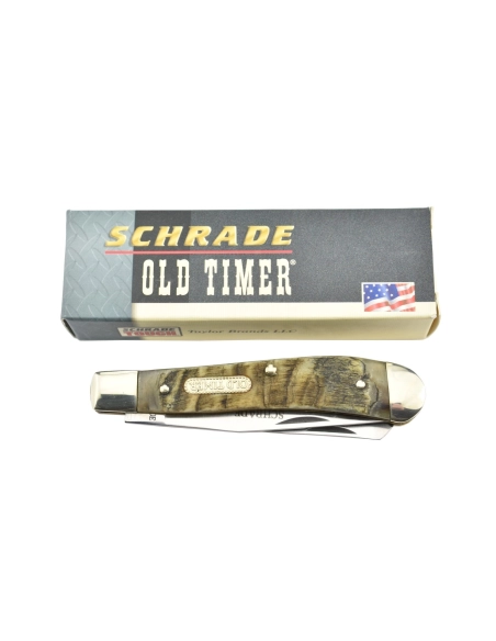 Schrade 127OT Old Timer couteau de poche pliant à deux lames