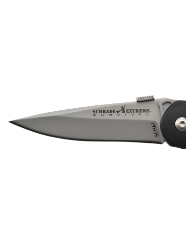 Schrade SCHA1 Couteau pliant Extreme Tactical à ouverture assistée