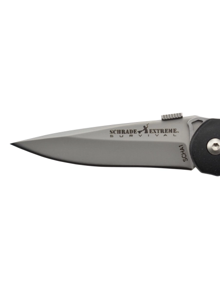 Schrade SCHA1 Couteau pliant Extreme Tactical à ouverture assistée