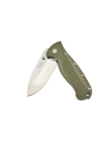 Kizer Ki4416A2 Couteau pliant Justin Gingrich GTi, intercalaires arc-en-ciel