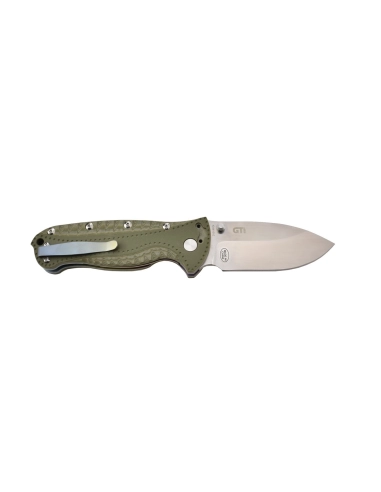 Kizer Ki4416A2 Couteau pliant Justin Gingrich GTi, intercalaires arc-en-ciel