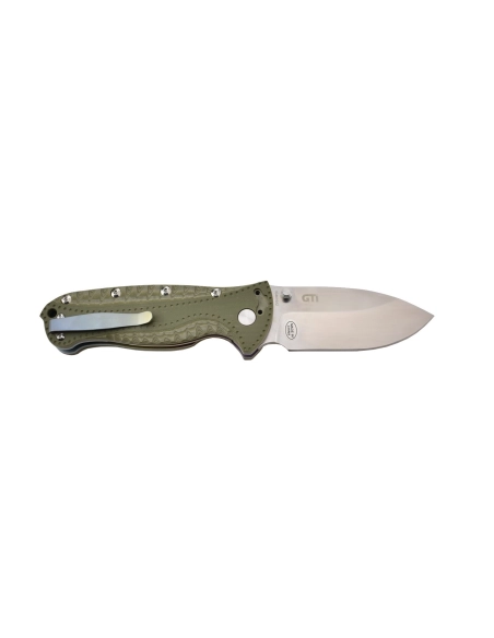 Kizer Ki4416A2 Couteau pliant Justin Gingrich GTi, intercalaires arc-en-ciel