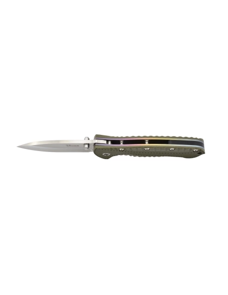Kizer Ki4416A2 Couteau pliant Justin Gingrich GTi, intercalaires arc-en-ciel