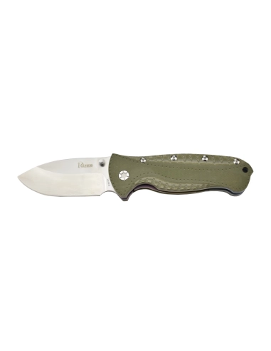 Kizer Ki4416A2 Couteau pliant Justin Gingrich GTi, intercalaires arc-en-ciel