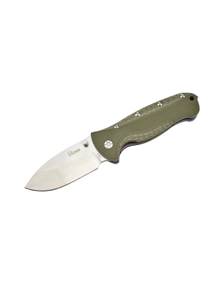 Kizer Ki4416A2 Couteau pliant Justin Gingrich GTi, intercalaires arc-en-ciel