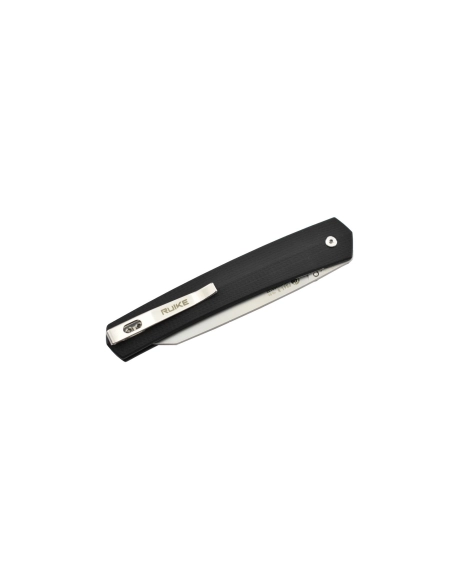Ruike P865-B Noir Couteau de poche lame acier 14C28N manche G10