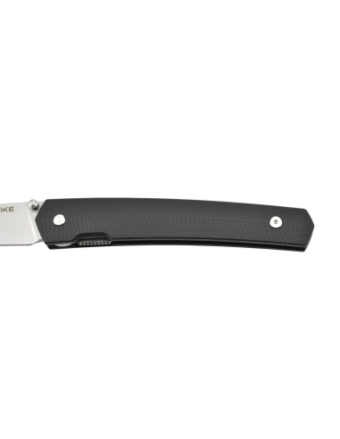 Ruike P865-B Noir Couteau de poche lame acier 14C28N manche G10