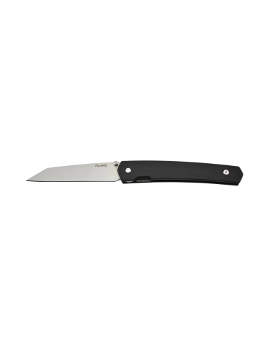 Ruike P865-B Noir Couteau de poche lame acier 14C28N manche G10