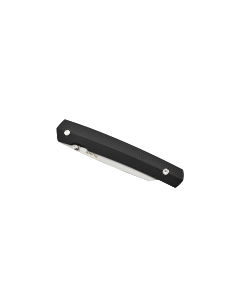 Ruike P865-B Noir Couteau de poche lame acier 14C28N manche G10