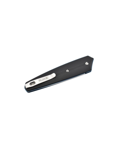 Ruike P848-B Noir Couteau de poche lame acier 14C28N manche G10