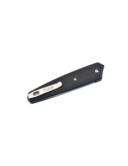 Ruike P848-B Noir Couteau de poche lame acier 14C28N manche G10