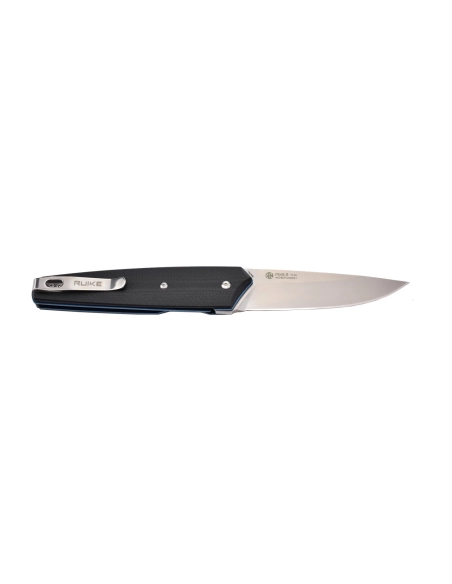 Ruike P848-B Noir Couteau de poche lame acier 14C28N manche G10