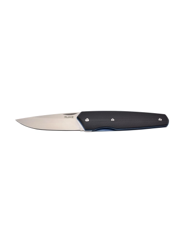 Ruike P848-B Noir Couteau de poche lame acier 14C28N manche G10