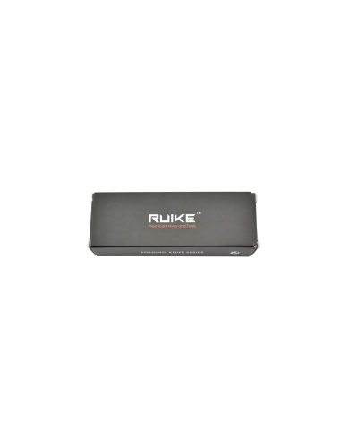 Ruike P801-SB Noir Couteau de poche lame acier 14C28N manche acier 3Cr14N finition délavée