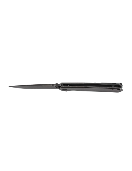 Ruike P801-SB Noir Couteau de poche lame acier 14C28N manche acier 3Cr14N finition délavée