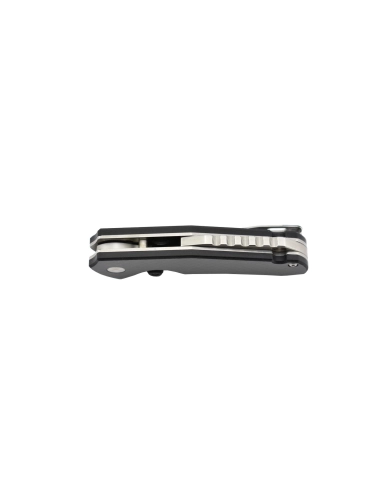 Ruike P671CB Noir Couteau de poche lame acier 14C28N manche G10 et fibre de carbone