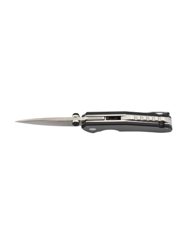 Ruike P671CB Noir Couteau de poche lame acier 14C28N manche G10 et fibre de carbone