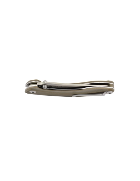 Ruike P155-W Sable du désert Couteau de poche lame acier 14C28N manche G10