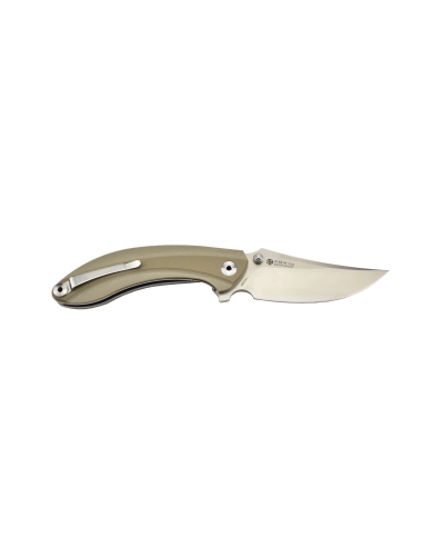 Ruike P155-W Sable du désert Couteau de poche lame acier 14C28N manche G10