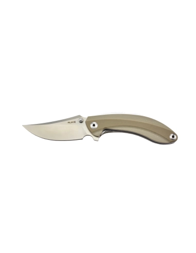 Ruike P155-W Sable du désert Couteau de poche lame acier 14C28N manche G10