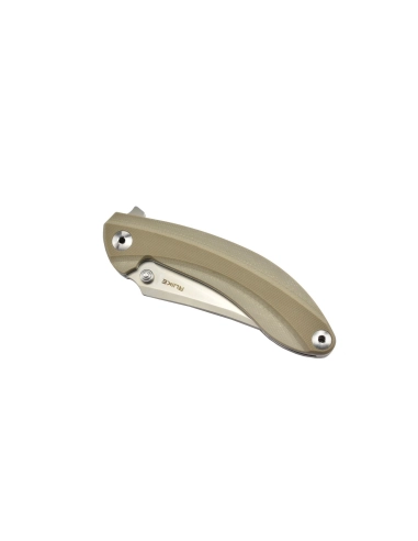 Ruike P155-W Sable du désert Couteau de poche lame acier 14C28N manche G10