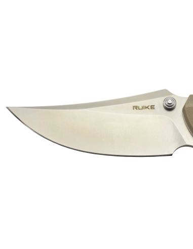 Ruike P155-W Sable du désert Couteau de poche lame acier 14C28N manche G10