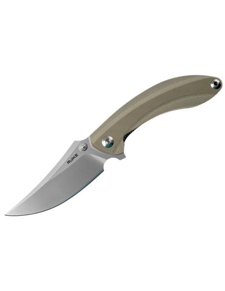 Ruike P155-W Sable du désert Couteau de poche lame acier 14C28N manche G10