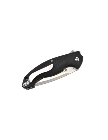Ruike P852-B Noir Couteau de poche lame acier 14C28N manche G10