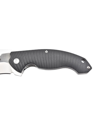 Ruike P852-B Noir Couteau de poche lame acier 14C28N manche G10