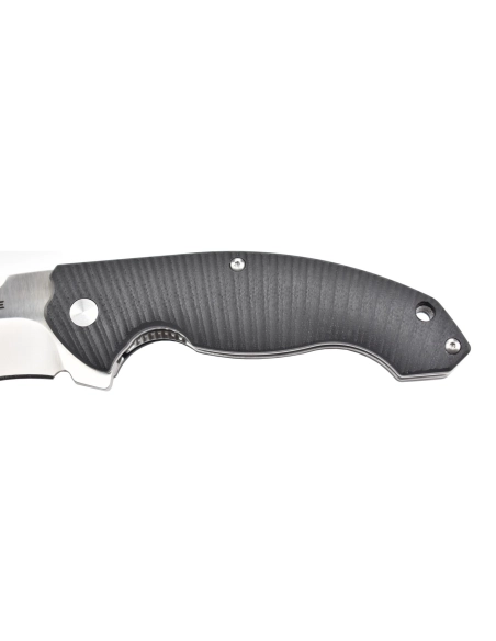 Ruike P852-B Noir Couteau de poche lame acier 14C28N manche G10