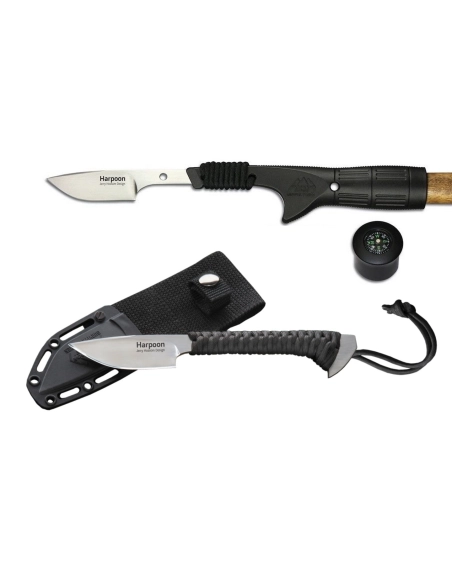 Outdoor Edge Harpoon - Couteau de survie convertissable en lance
