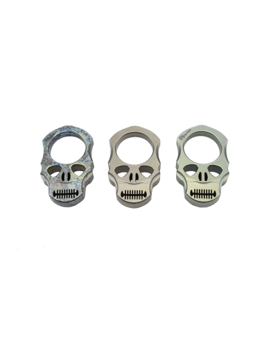 MaxKnives TIKNU4 - Impact Skull knuckle Titane naturel