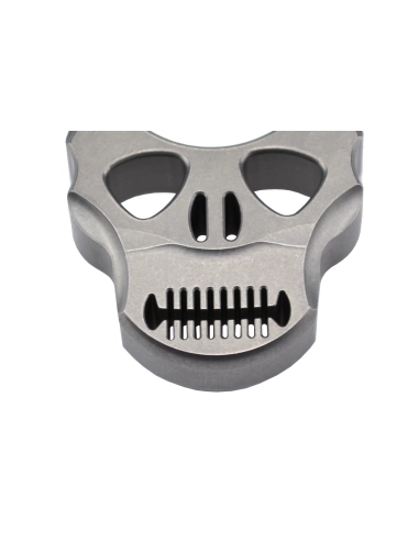 MaxKnives TIKNU4 - Impact Skull knuckle Titane naturel
