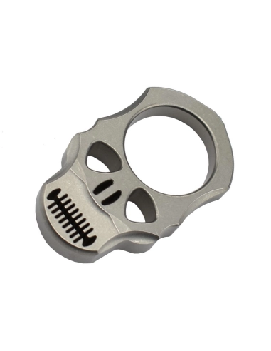 MaxKnives TIKNU4 - Impact Skull knuckle Titane naturel