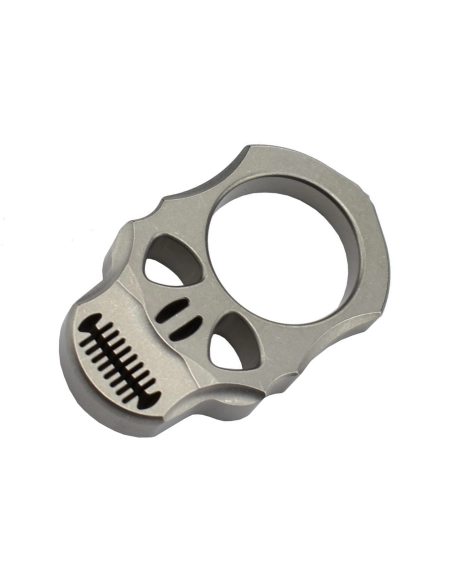 MaxKnives TIKNU4 - Impact Skull knuckle Titane naturel