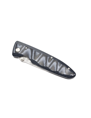 Mcusta MC-10D  - Lame Damas - Manche Micarta bleu